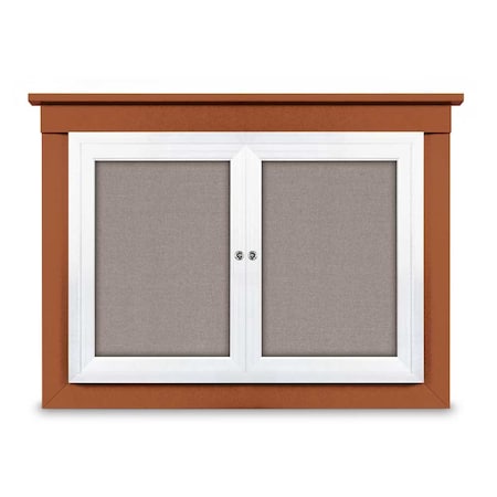 United Visual Products Letterboard, Burgundy/Walnut UV2621O-WALNUT-BURGUN